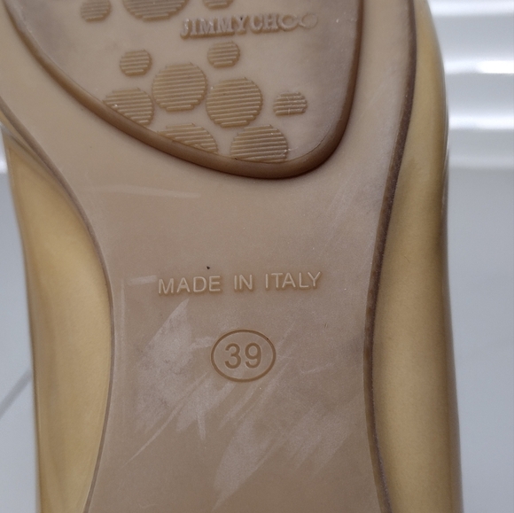 Jimmy Choo Women's Leather Classic Cap Toe Casual Slip On Flats Loafers Sz 9 - Picture 14 of 14